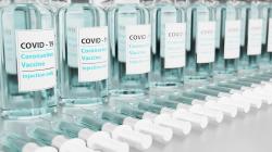 Vials containing COVID-19 Coronavirus vaccine