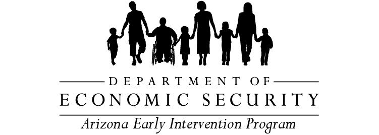 Arizona Early Intervention Program Department of Economic Security black and white logo