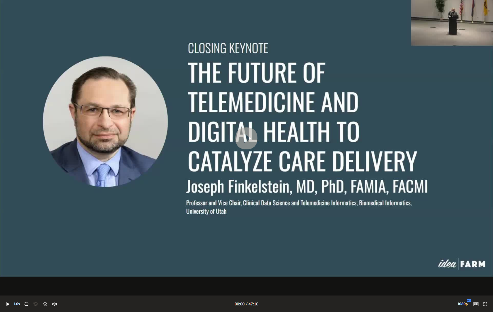 Video screenshot of joseph finkelstein